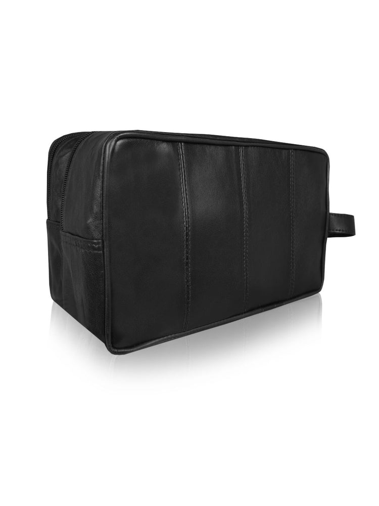 Load image into Gallery viewer, Genuine Leather Toiletry Bag - Travel Wash Bag With Carry Handle -R215