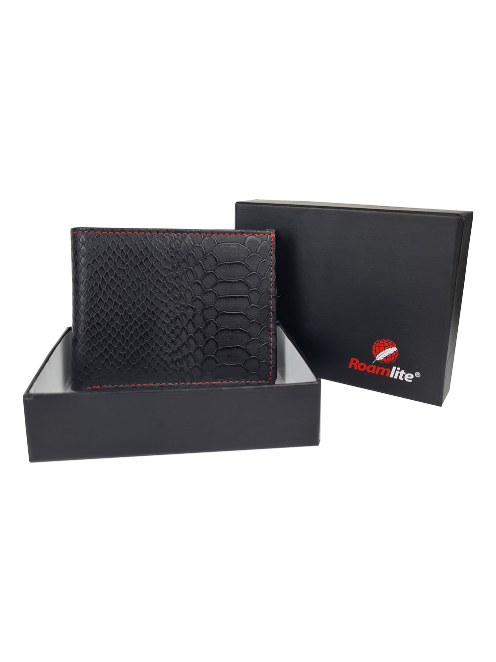 Mens Snake Skin Pu Faux Leather Wallet - Slimline Size 8 Slots - R190