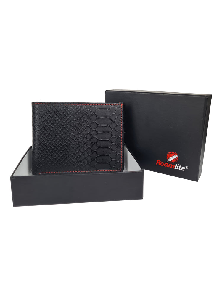 Load image into Gallery viewer, Mens Snake Skin Pu Faux Leather Wallet - Slimline Size 8 Slots - R190