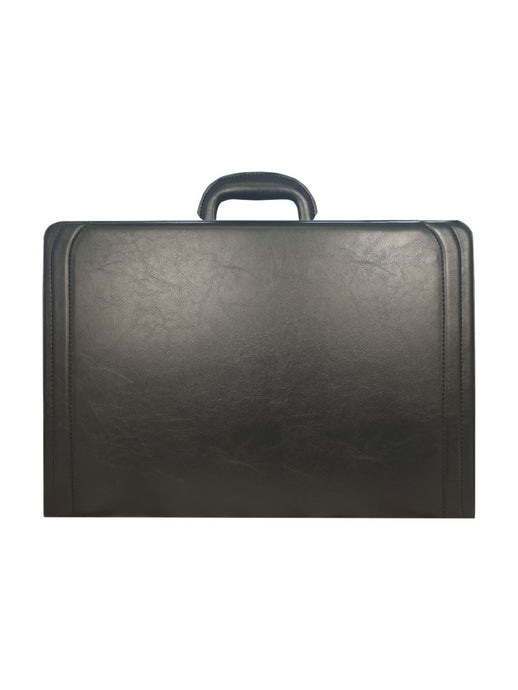  Roamlite Business Briefcase Black Faux Leather RL316K Front