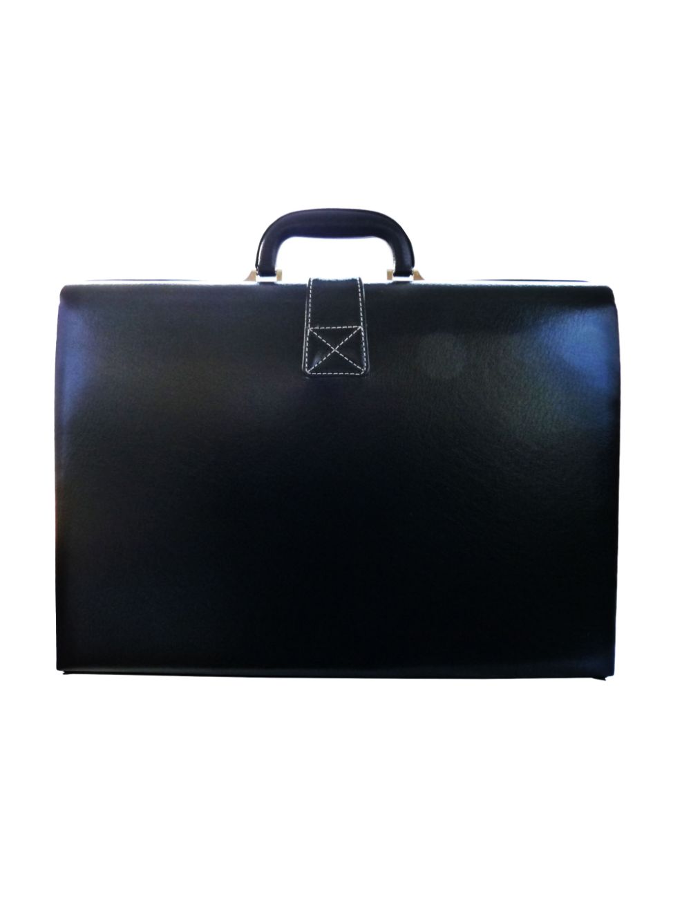 Roamlite Executive Briefcase Black Pu Leather RL919  front 2