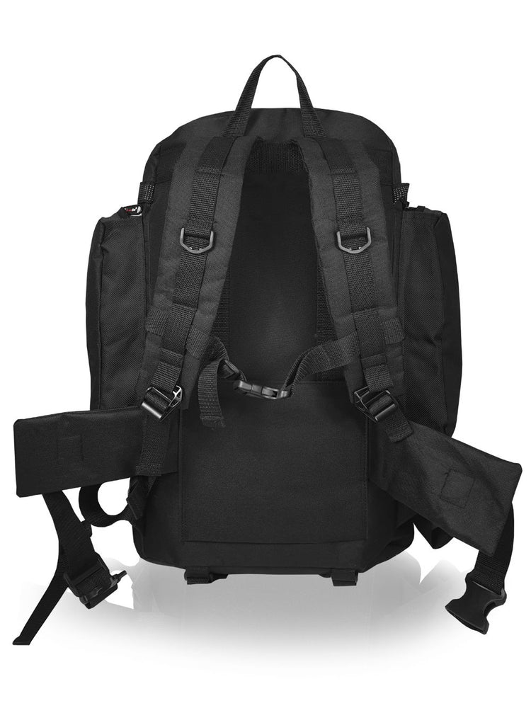 Load image into Gallery viewer, Roamlite Camping Backpack Black Polyester RL55  back