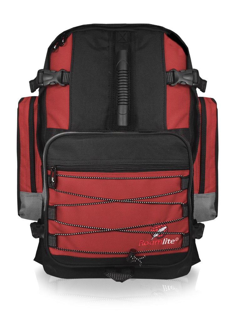 Load image into Gallery viewer, Roamlite Camping Backpack Red Polyester RL55 front