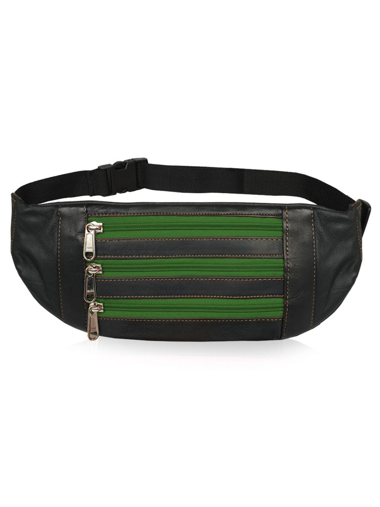 Load image into Gallery viewer, Roamlite Slim Bumbag green Leather RL252