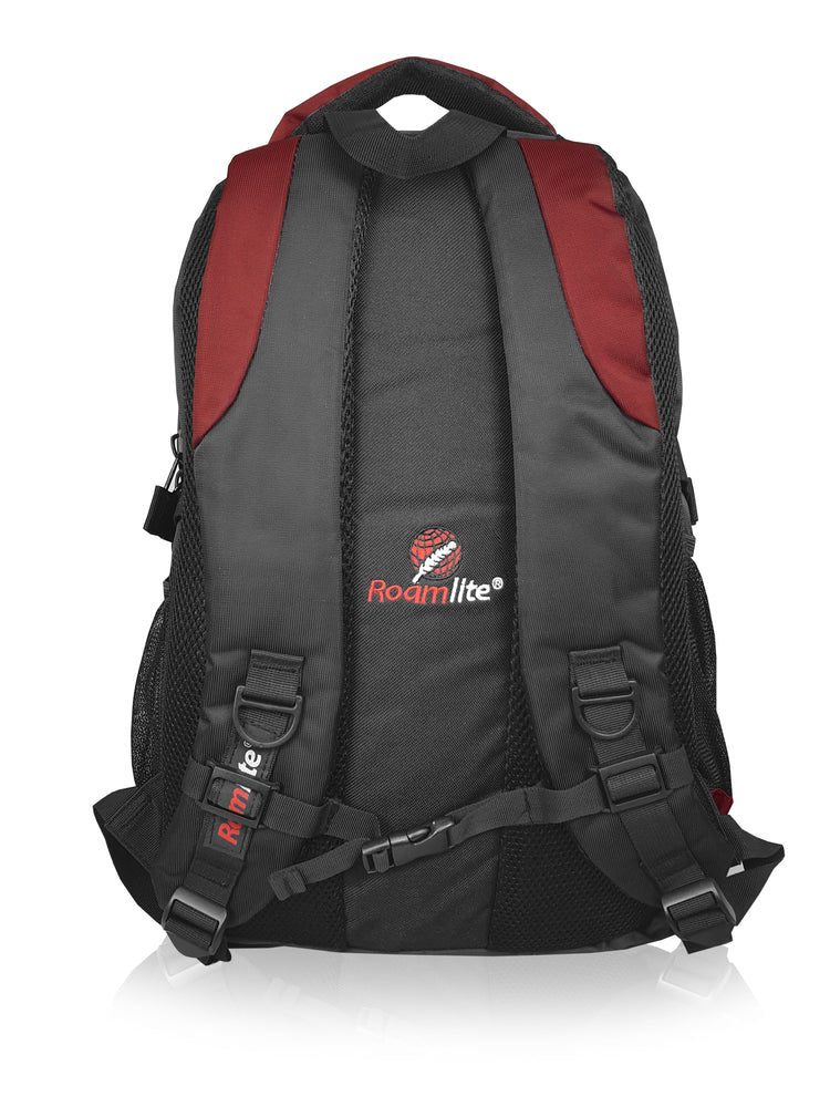Load image into Gallery viewer,  Roamlite Laptop Backpack Red Polyester RL29 back