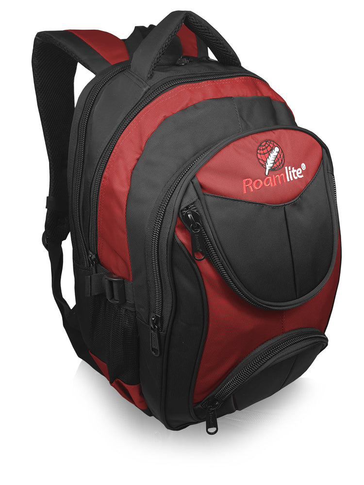 Load image into Gallery viewer,  Roamlite Laptop Backpack Red Polyester RL29 front