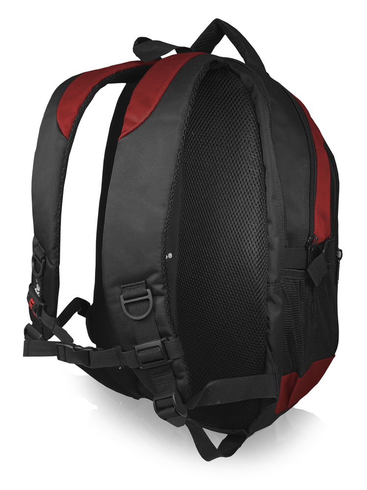 Load image into Gallery viewer,  Roamlite Laptop Backpack Red Polyester RL29 back 2