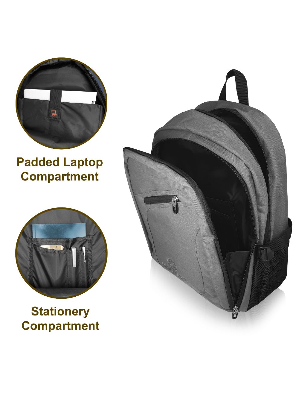 Roamlite Work Laptop Backpack grey rl44 Features 