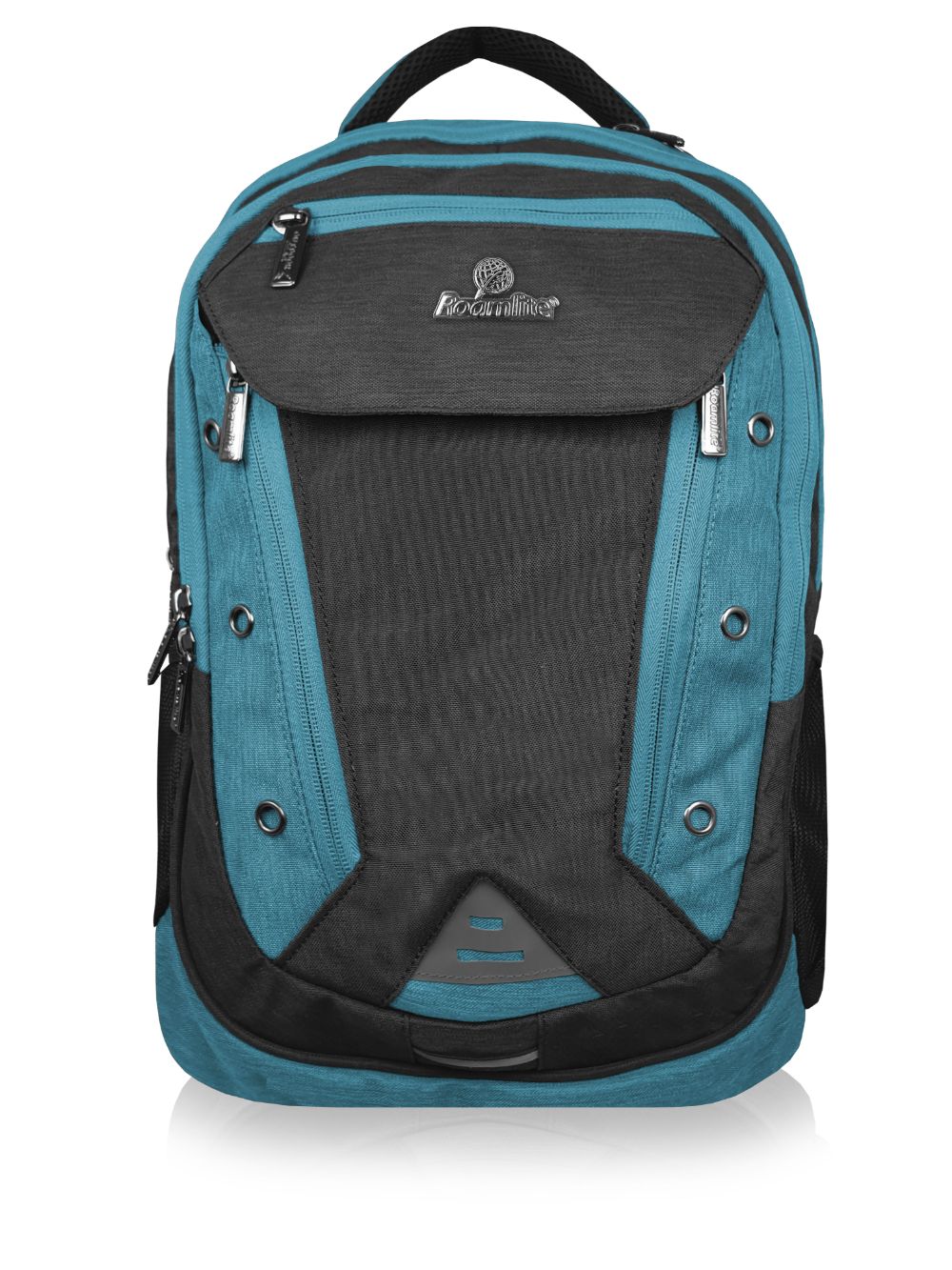 Roamlite School Backpack Jade Black Jacquard RL912 front