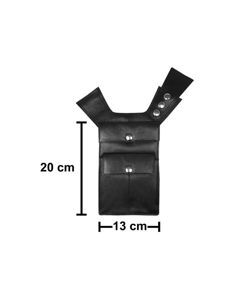 Load image into Gallery viewer,  Roamlite Underarm Shoulder Holster Black Leather RL705 pouch 2