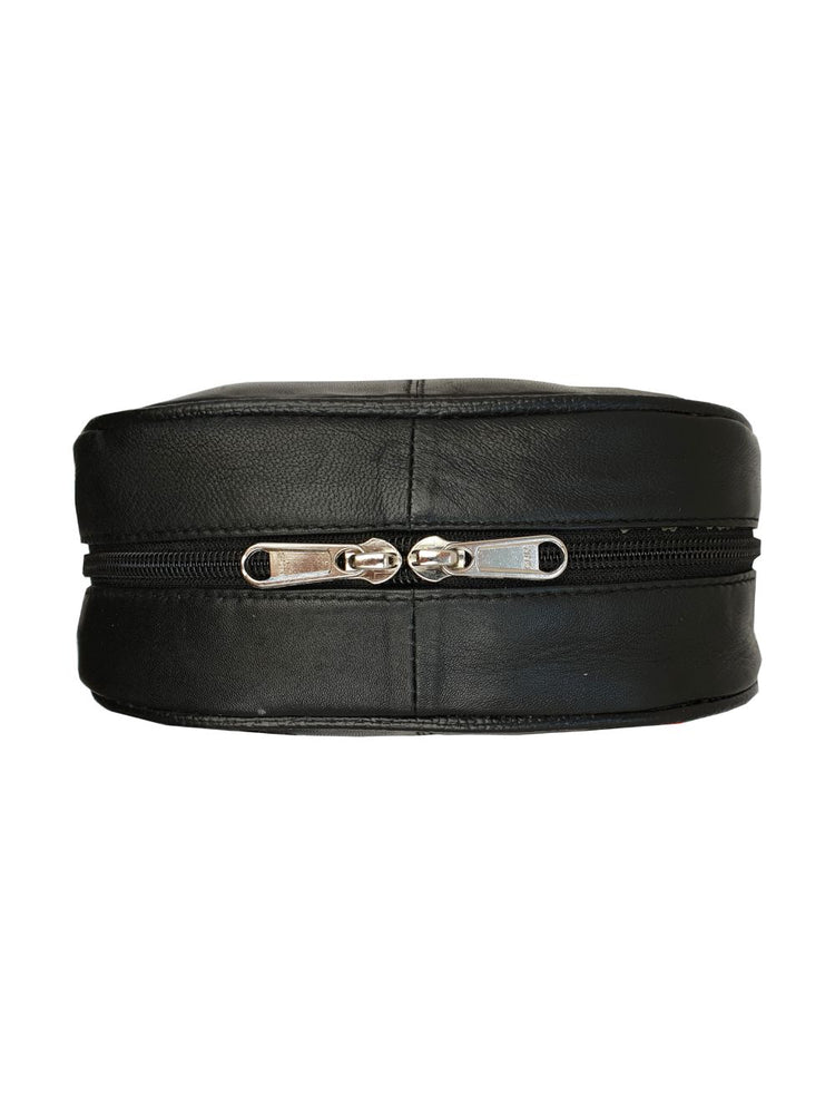 Load image into Gallery viewer, Roamlite Festival Bumbag Black Leather RL167 top