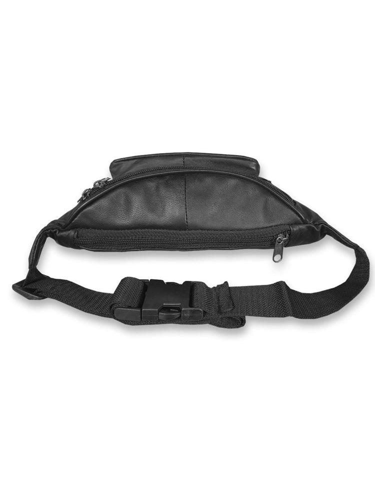 Load image into Gallery viewer, Roamlite Leather Bumbag Black Leather RL700  top