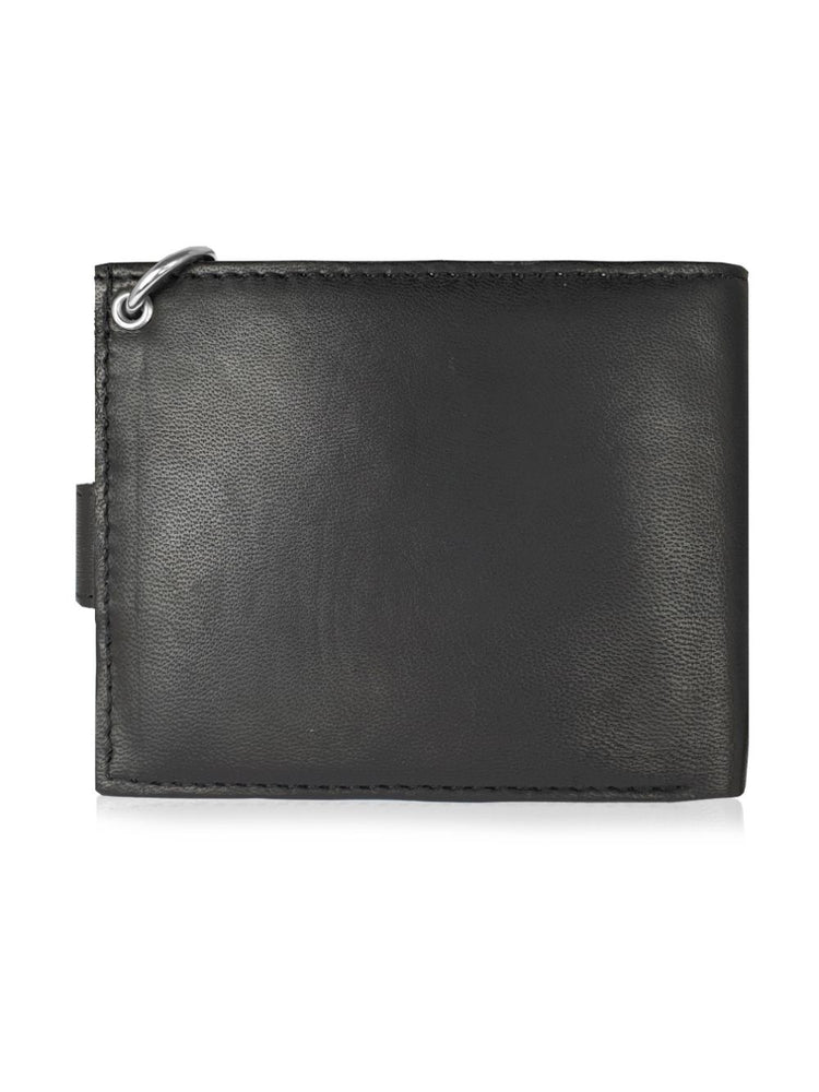 Load image into Gallery viewer,  Roamlite Mens chained wallet black leather rl506 back