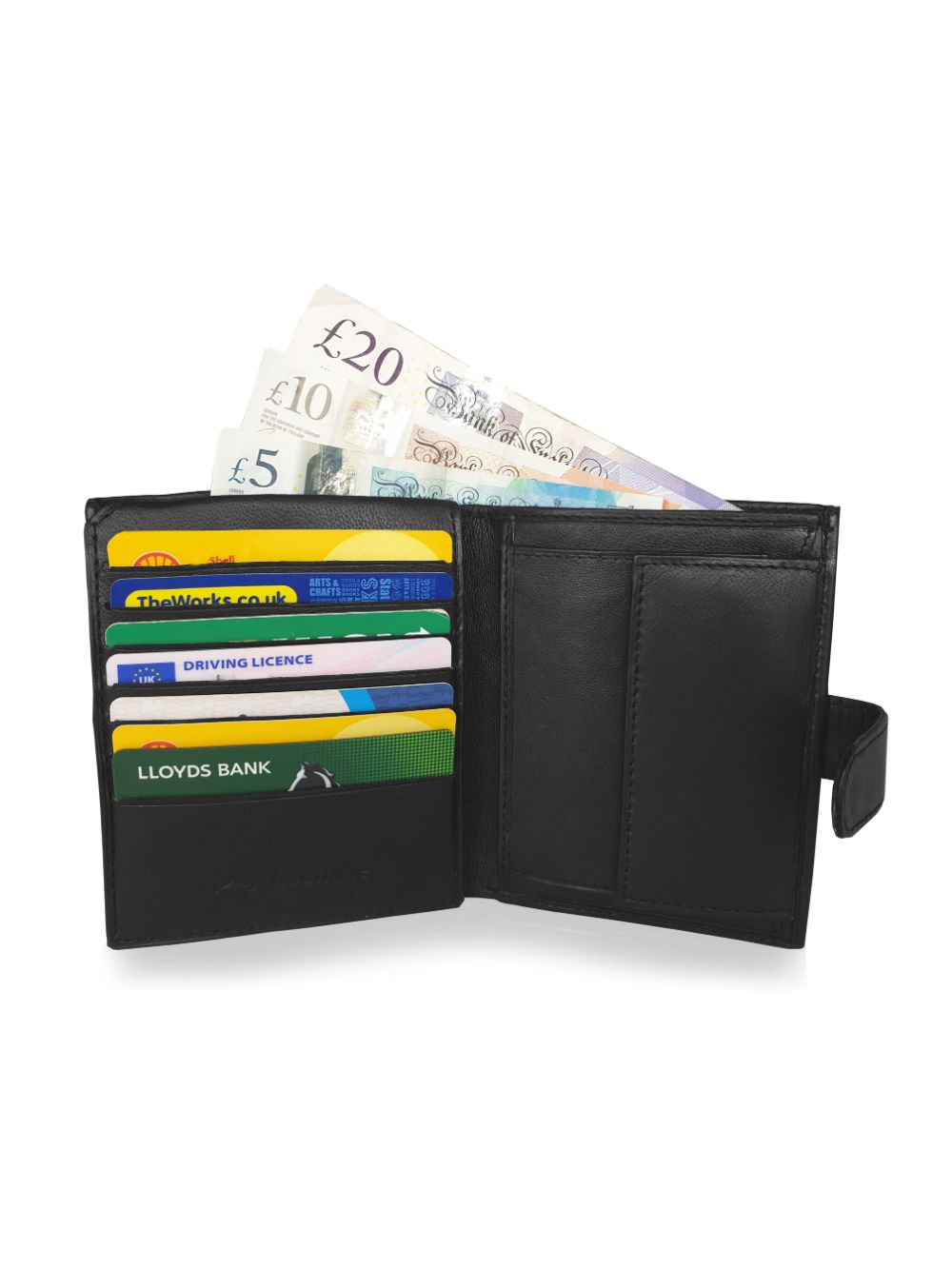Mens Blazer Leather Wallet - Coin Pouch - 11 Credit Cards Slots - RL66