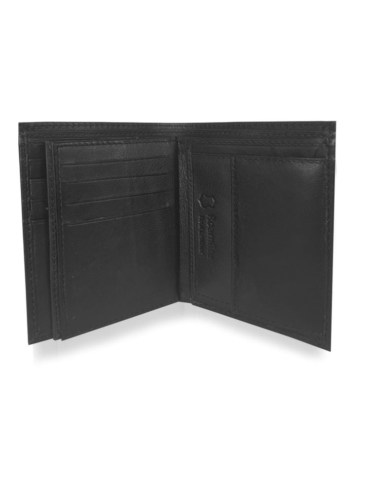 Load image into Gallery viewer, Roamlite Mens suit Wallet Black Leather RL23  open 4