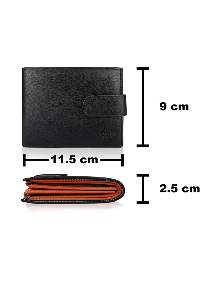 Load image into Gallery viewer, Mens Designer Leather Wallet - Pu Faux Leather - Trifold 2 Tone - R911