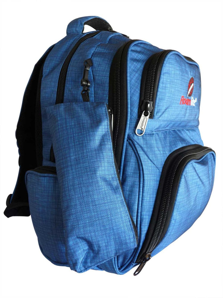 Load image into Gallery viewer, Roamlite School Backpack Blue Nylon RL840 side 2