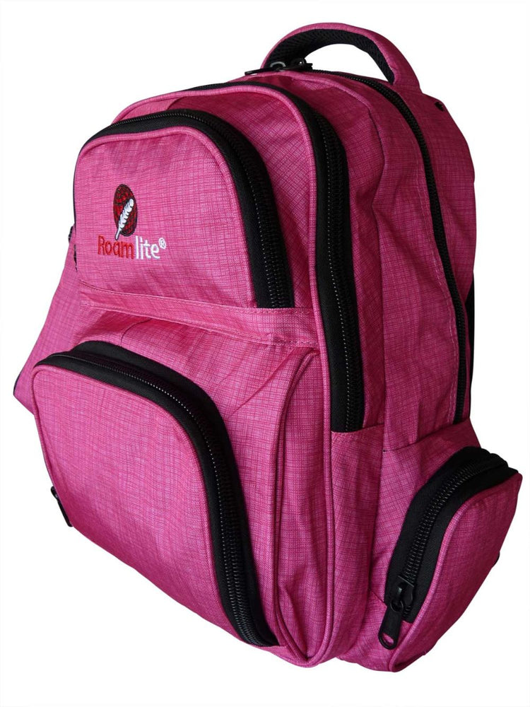 Load image into Gallery viewer, Roamlite School Backpack Pink Nylon RL840 pink