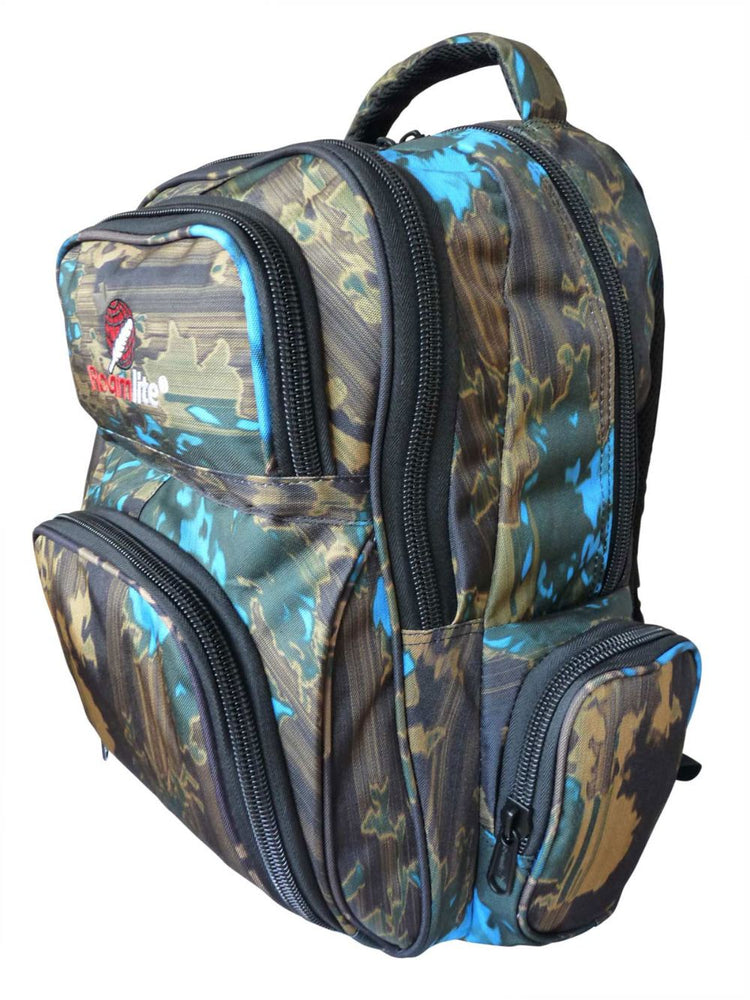Load image into Gallery viewer, Roamlite Childrens Backpack Green Blue Funky Water pattern RL838