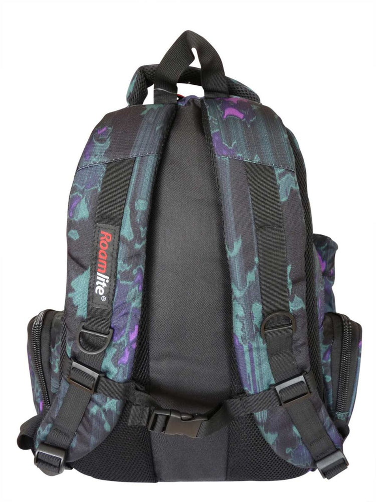 Load image into Gallery viewer, Roamlite Childrens Backpack Purple Green Funky Water pattern RL838