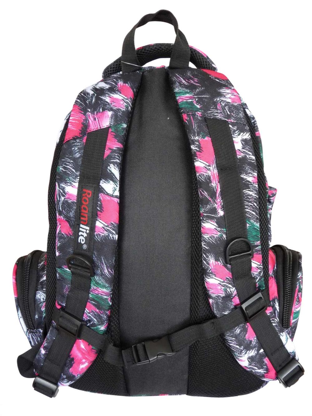 Roamlite Childrens Backpack Pink Paint pattern RL839 back