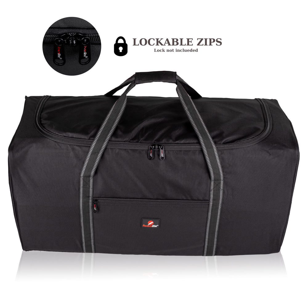 Extra Large Travel Holdall, 110L Cargo Bag, 34" Storage Laundry Duffle R34