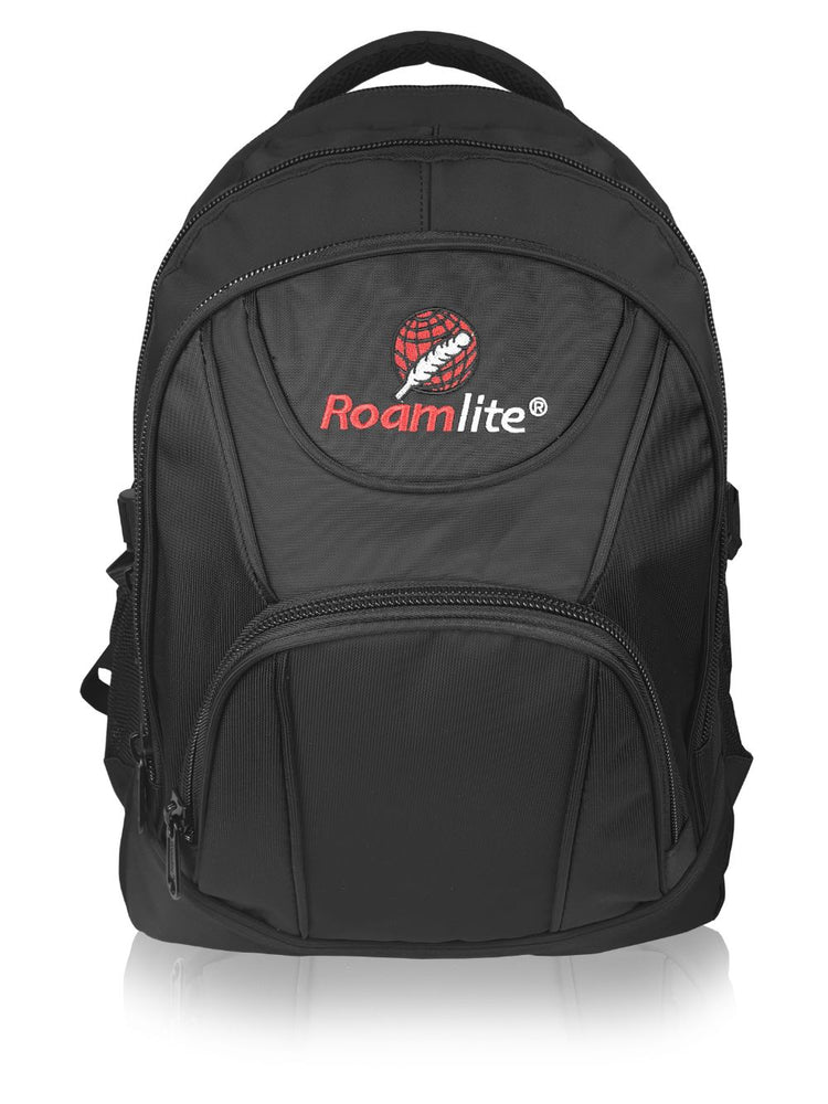 Load image into Gallery viewer,  Roamlite Childrens Backpack Black polyester RL17KMCL front View