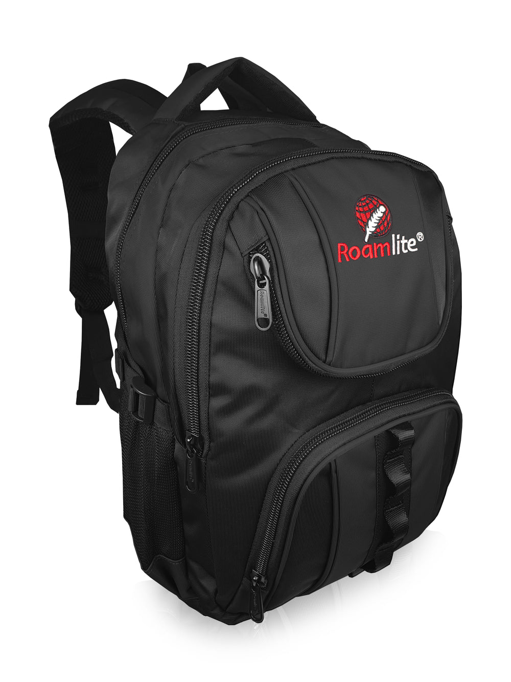 Roamlite School Backpack Black Polyester RL18 side