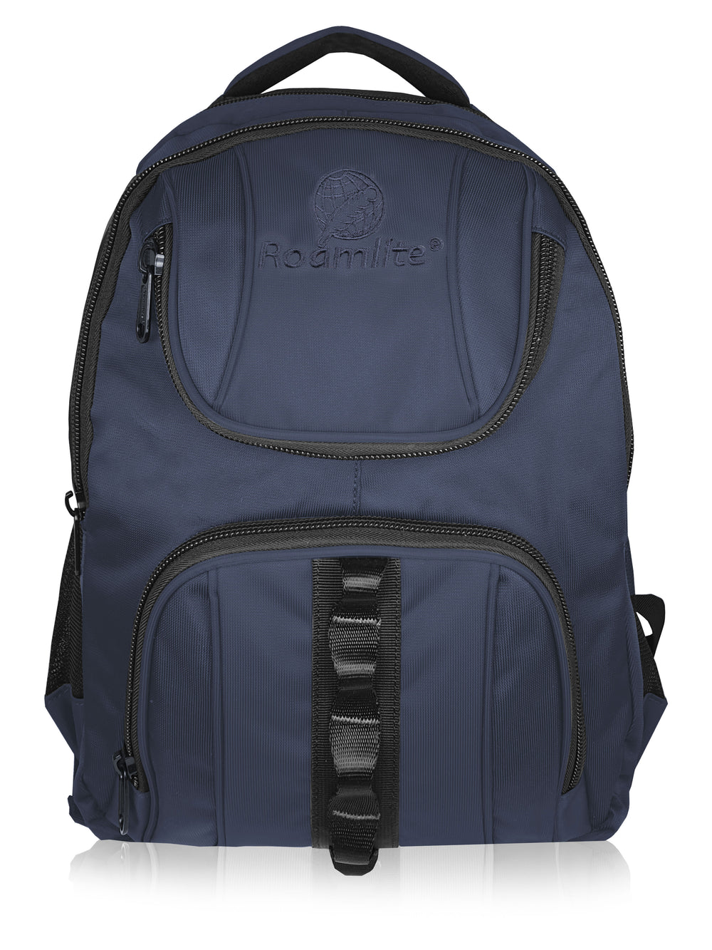 Roamlite School Backpack Navy Polyester RL18 front
