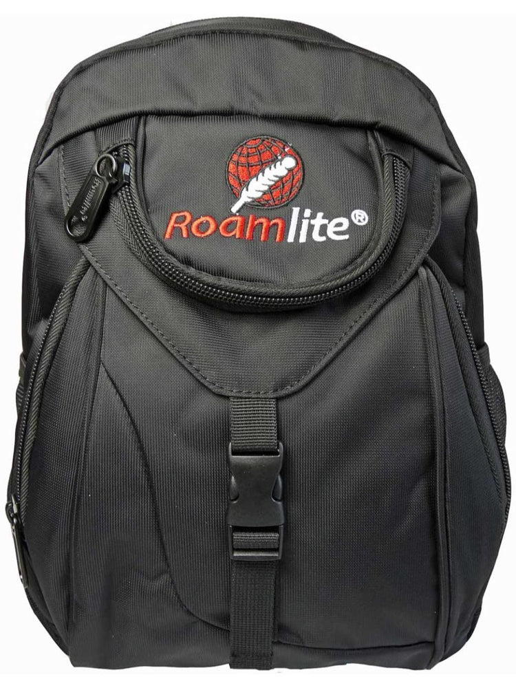 Load image into Gallery viewer, Roamlite Small Childrens Backpack Black Polyester RL33 front