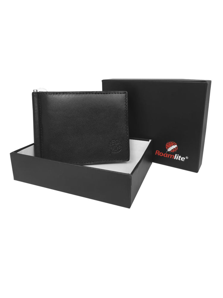 Load image into Gallery viewer, Roamlite Mens Wallet Black Leather RL192  boxed