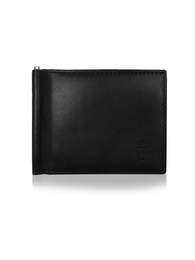 Load image into Gallery viewer, Roamlite Mens Wallet Black Leather RL192 front