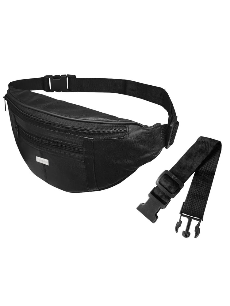 Load image into Gallery viewer, Leather Travel Bumbag - Holiday Money Belt, Festival Waist Pack - R140
