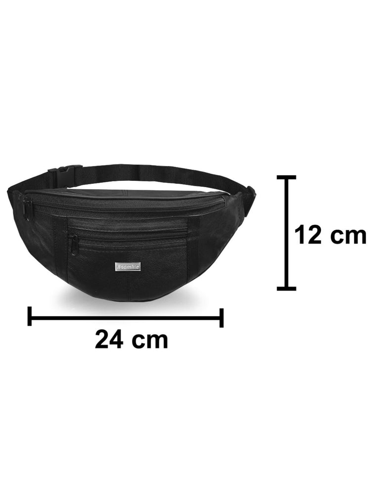 Load image into Gallery viewer, Leather Travel Bumbag - Holiday Money Belt, Festival Waist Pack - R140