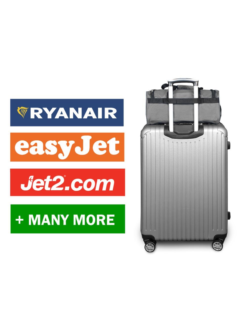 Roamlite Travel ryanair Holdall grey polyester RL59 airlines